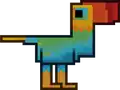 Sprite of Big Beak featured in the Minecraft Legends Live Event.