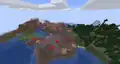 Mushroom fields and old growth taiga biomes connected together.