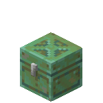 Weathered Copper Chest.gif: Infobox image for Copper Chest the block in Minecraft