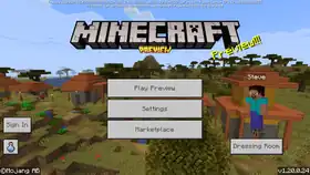 Bedrock 1.20.0.24.png: Infobox image for Preview 1.20.0.24 the version in Minecraft