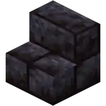 Polished Blackstone Brick Stairs.png: Infobox image for Polished Blackstone Brick Stairs the block in Minecraft