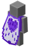 Purple Heart Elytra BE.png: Infobox image for Purple Heart Cape the cape in Minecraft
