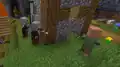 Pillagers raiding a village.