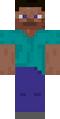 Steve's eyes blinking in Bedrock Edition.