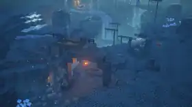 MCD Frosted Fjord Cave 9.png: Infobox image for Frosted Fjord Cave the dungeons mission in Minecraft