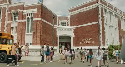 AMCM Chuglass High School.png: Infobox image for Chuglass High School the location in Minecraft