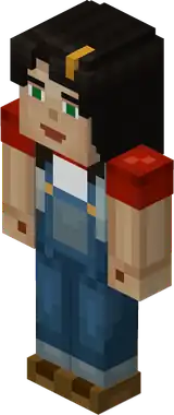 Jesse Female A.png: Infobox image for Human the story mode mob in Minecraft
