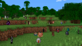 Spawn eggs in a green field.