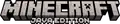 Minecraft: Java Edition in‑game logo