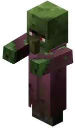 Zombie Priest.png: Infobox image for Zombie Villager (old) the entity in Minecraft