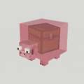 An animated version of an early piggy bank to show how it would have looked in game.[1]