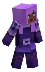 Amethyst Scout.png: Infobox image for Amethyst Scout the dungeons cosmetic in Minecraft