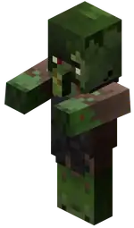 Zombie Blacksmith.png: Infobox image for Zombie Villager (old) the entity in Minecraft