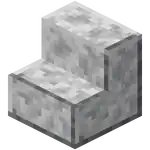 Polished Diorite Stairs.png: Infobox image for Polished Diorite Stairs the block in Minecraft