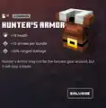 Hunter's armor within the inventory.