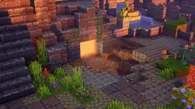 MCD Booby Trapped Tunnel (Entrance).png: Infobox image for Booby Trapped Tunnel the dungeons mission in Minecraft