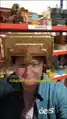 Mumbo Jumbo wearing a golden helmet