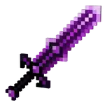 Obsidian Claymore (MCD).png: Infobox image for Obsidian Claymore the dungeons item in Minecraft