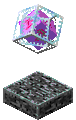The End crystal as seen in Java Edition 19w38a
