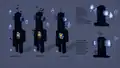 One of the early concepts of the warden, referred to as the stalker.