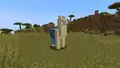 Llama in a pair of pants.