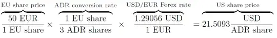 original exchange rate