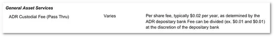 DTC ADR fee