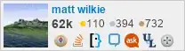 profile for matt wilkie on Stack Exchange, a network of free, community-driven Q&A sites