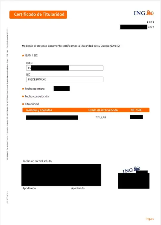 Certificado de Titularidad