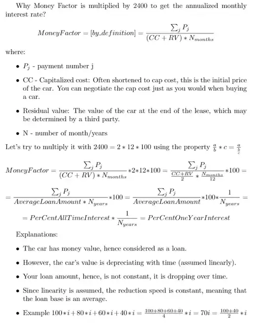The mathematical steps