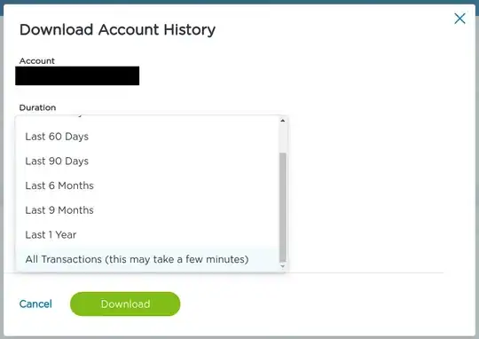 Alliant Credit Union lets you download all transactions