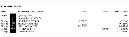 mortgage statement 1