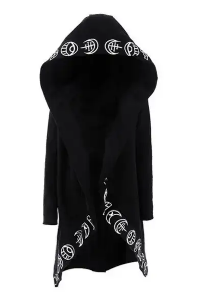 Punk Style Moon Print