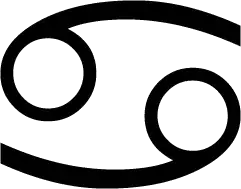 Western astrological symbol for Cancer