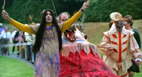 Mayday procession in The Wicker Man