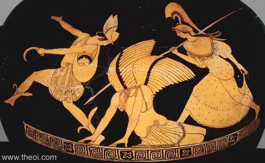 Perseus decapitates the Gorgon Medusa