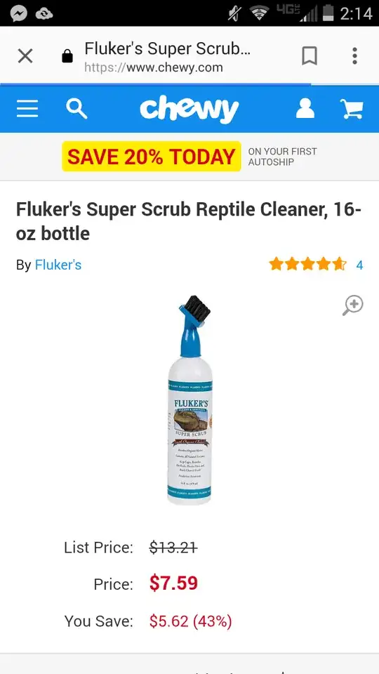 example of reptile cage cleaner