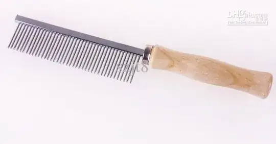 A metal comb
