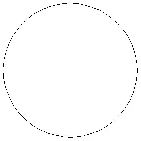 An image of a curve that is nearly circular.