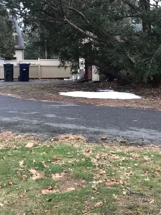 Random patch of snow