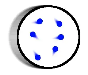 low energy ball traveling to the right