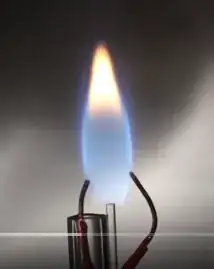 Propane burning in air