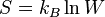 Boltzman formula