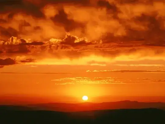 Sunset sky