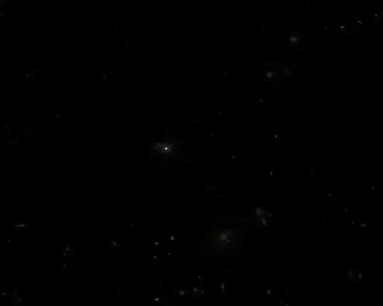 Edited version of the JWST image to hint the real brightness situation