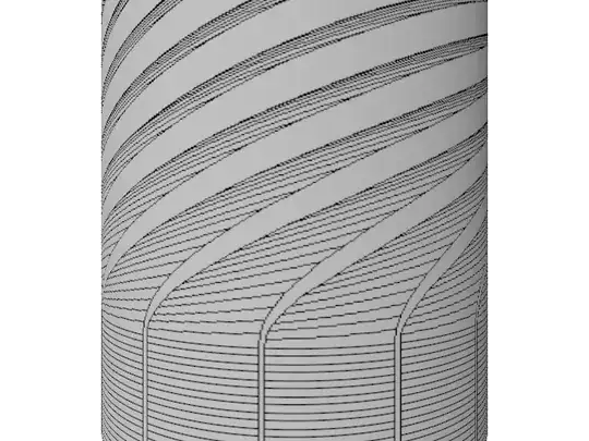 Acceleration of rods around a disc