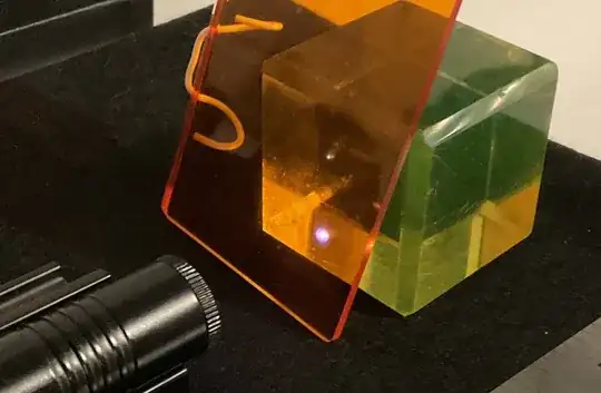 Blocking the 405 nm light