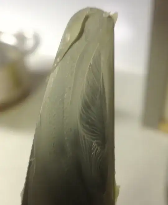 The same thing happens with soft butter on a cold knife.
