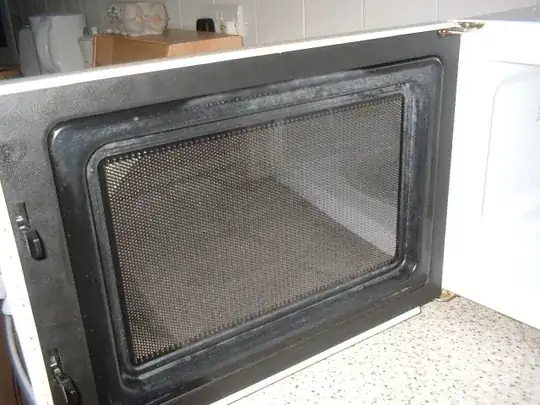 microwave oven's door
