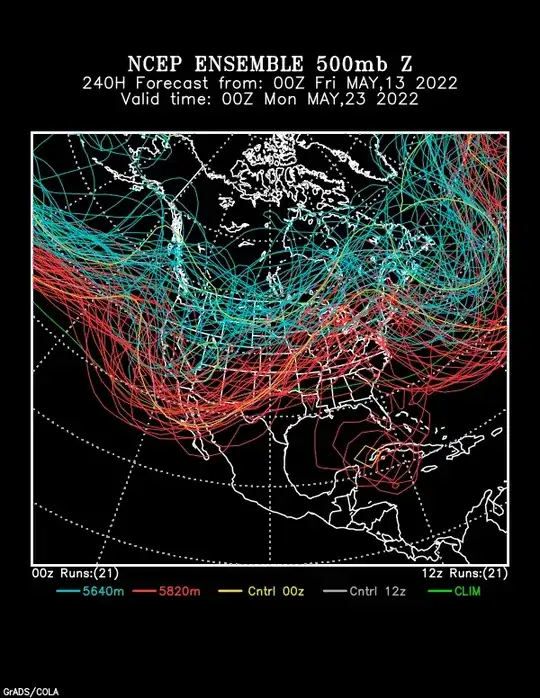 NCEP ensemble 240h